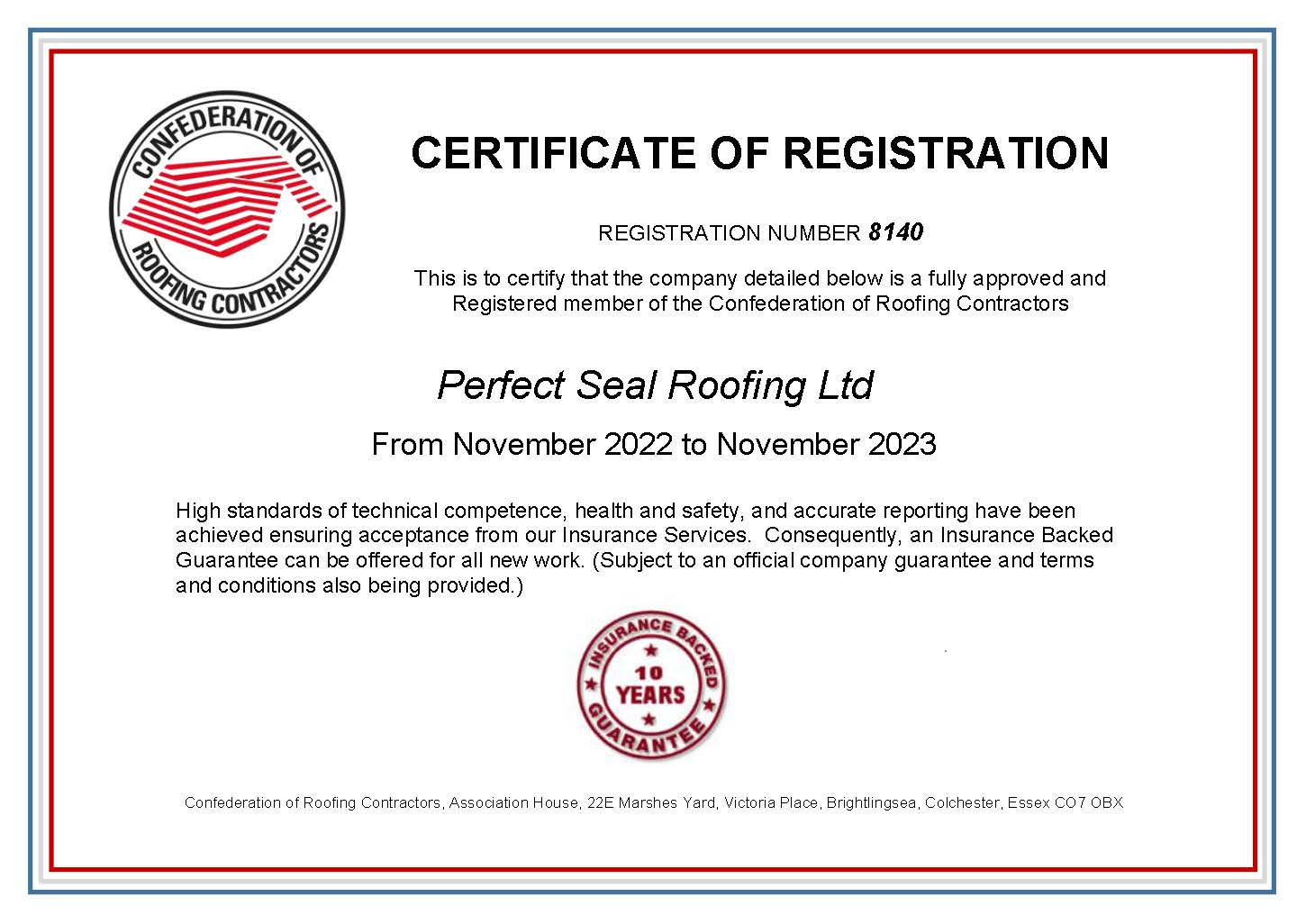 CORC - Certificate of Registration